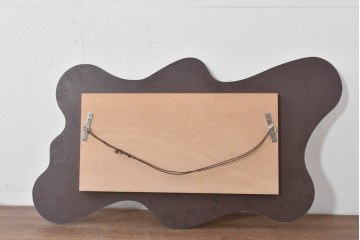 中古　SOVET(ソヴェット)　アートのような曲線フォルムが印象的なウォールミラー　(R-085194)