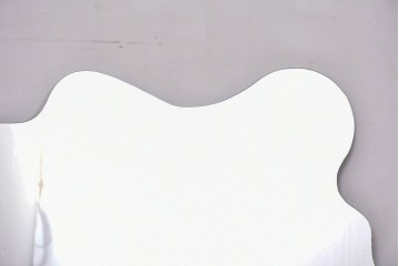 中古　SOVET(ソヴェット)　アートのような曲線フォルムが印象的なウォールミラー　(R-085194)