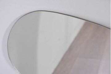 中古　SOVET(ソヴェット)　アートのような曲線フォルムが印象的なウォールミラー　(R-085194)