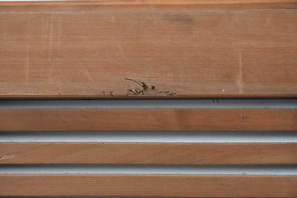 アンティーク建具　明治大正期　希少デザイン　格子意匠が印象的な蔵戸1枚　(R-085195)