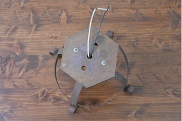 和製ヴィンテージ　昭和後期　曲線フレームが特徴のシーリングライト　(R-085198)