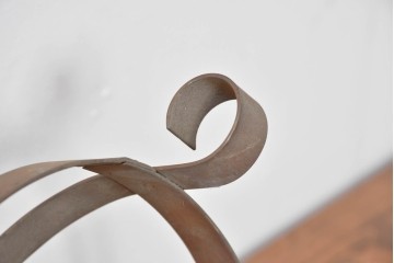 和製ヴィンテージ　昭和後期　曲線フレームが特徴のシーリングライト　(R-085198)