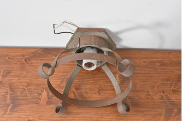 和製ヴィンテージ　昭和後期　曲線フレームが特徴のシーリングライト　(R-085198)