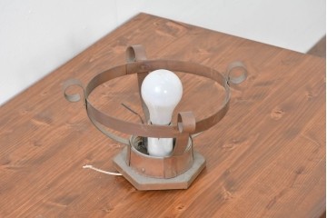 和製ヴィンテージ　昭和後期　曲線フレームが印象的なシーリングライト　(R-085199)