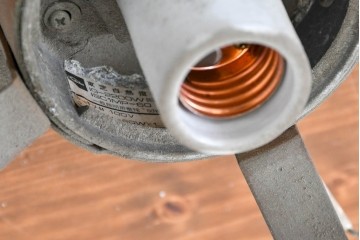 和製ヴィンテージ　昭和後期　曲線フレームが印象的なシーリングライト　(R-085199)