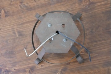 和製ヴィンテージ　昭和後期　曲線フレームが印象的なシーリングライト　(R-085199)