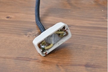 和製アンティーク　竹飾り付き　竹細工の意匠が映えるペンダントライト　(R-085200)