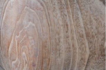 【簡易リペア限定品】　和製ヴィンテージ　桐材　角形が珍しいくり抜き木製火鉢2点セット(R-085202)