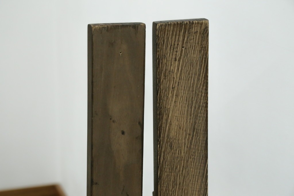 アジアンヴィンテージ　希少!!　インド建築装飾　大型(150cm)　唐草透かし彫りのアーチ形ブラケットパネル一対　(R-085203)