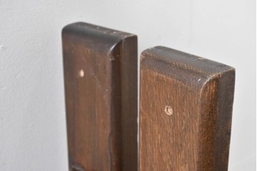 アジアンヴィンテージ　希少!!　インド建築装飾　大型(150cm)　唐草透かし彫りのアーチ形ブラケットパネル一対　(R-085203)