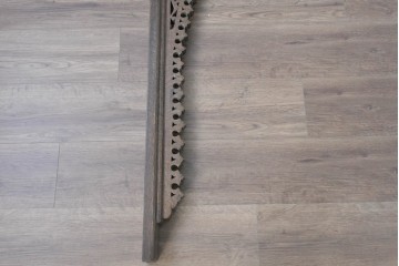 アジアンヴィンテージ　希少!!　インド建築装飾　大型(150cm)　唐草透かし彫りのアーチ形ブラケットパネル一対　(R-085203)