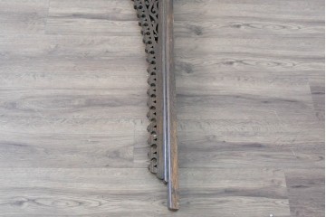 アジアンヴィンテージ　希少!!　インド建築装飾　大型(150cm)　唐草透かし彫りのアーチ形ブラケットパネル一対　(R-085203)