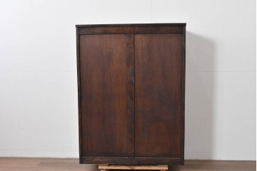 中古　伝統工芸　軽井沢彫り　隅々まで施された桜の彫りが優美なチェスト　(R-085205)