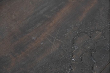 和製ヴィンテージ　希少モデル‼　伝統工芸　軽井沢彫り　細部まで丁寧に施された桜の彫刻が美しいドレッサー　(R-085208)