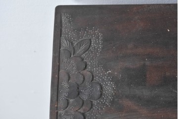 和製ヴィンテージ　希少モデル‼　伝統工芸　軽井沢彫り　細部まで丁寧に施された桜の彫刻が美しいドレッサー　(R-085208)