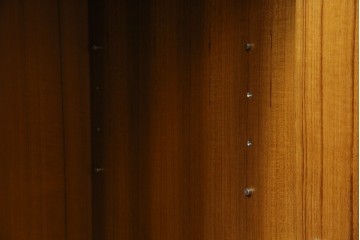 和製ヴィンテージ　チーク材　上質なつくりで収納力も抜群な北欧デザインのサイドボード　(R-085211)