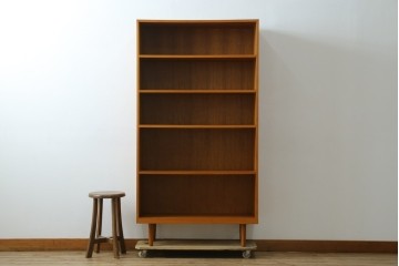 中古　美品　CHLOROS(クロロス)オリジナル　希少な廃番品　北欧デザインのおしゃれなハイブックシェルフ　(R-085215)