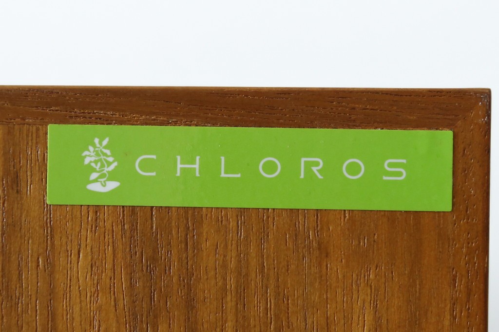 中古　美品　CHLOROS(クロロス)オリジナル　希少な廃番品　北欧デザインのおしゃれなハイブックシェルフ　(R-085215)