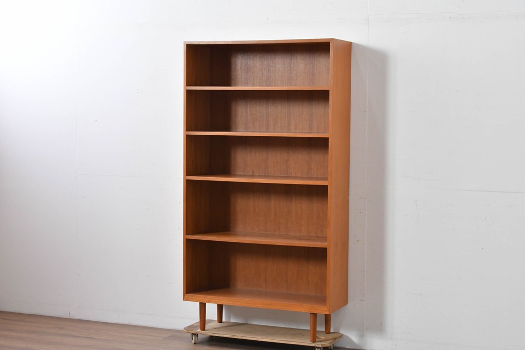 中古　美品　クロロス(CHLOROS)オリジナル　希少な廃番品　北欧デザインのおしゃれなハイブックシェルフ　(R-085215)