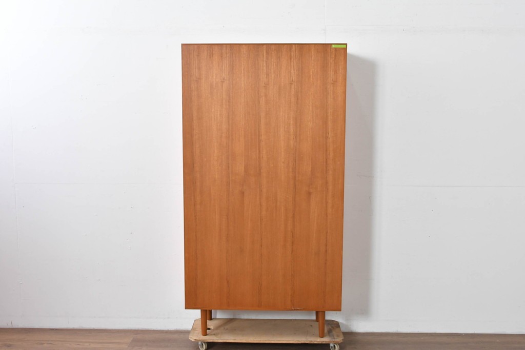 中古　美品　クロロス(CHLOROS)オリジナル　希少な廃番品　北欧デザインのおしゃれなハイブックシェルフ　(R-085215)