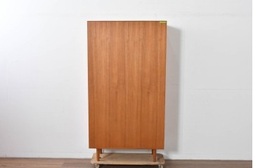 中古　美品　クロロス(CHLOROS)オリジナル　希少な廃番品　北欧デザインのおしゃれなハイブックシェルフ　(R-085215)