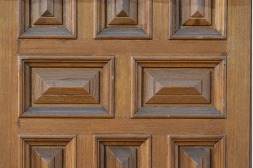 中古　ヨーロッパ高級輸入家具　上手物　チーク材　ワインラックに活躍!クラシカルな佇まいのサーバー　(R-085217)