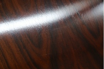 デンマークヴィンテージ　Dyrlund(デューロン)　ローズウッド材　深みのある色調で上質な佇まいの両袖机　定価約140万円　(R-085218)