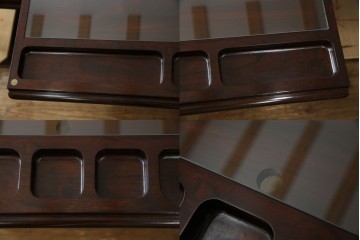 デンマークヴィンテージ　Dyrlund(デューロン)　ローズウッド材　深みのある色調で上質な佇まいの両袖机　定価約140万円　(R-085218)