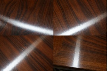 デンマークヴィンテージ　Dyrlund(デューロン)　ローズウッド材　深みのある色調で上質な佇まいの両袖机　定価約140万円　(R-085218)