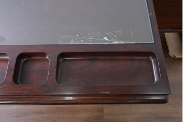 デンマークヴィンテージ　Dyrlund(デューロン)　ローズウッド　深みのある色調で上質な佇まいの両袖机　定価約140万円相当　(R-085218)