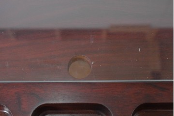 デンマークヴィンテージ　Dyrlund(デューロン)　ローズウッド　深みのある色調で上質な佇まいの両袖机　定価約140万円相当　(R-085218)