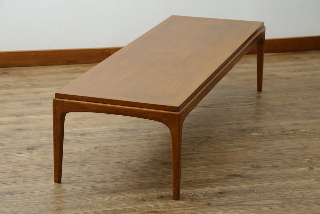 アメリカヴィンテージ　レーンファニチャー(LANE FURNITURE)　古き良きアメリカのミッドセンチュリー　飽きのこないデザインのローテーブル　(R-085219)