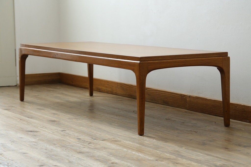 アメリカヴィンテージ　レーンファニチャー(LANE FURNITURE)　古き良きアメリカのミッドセンチュリー　飽きのこないデザインのローテーブル　(R-085219)