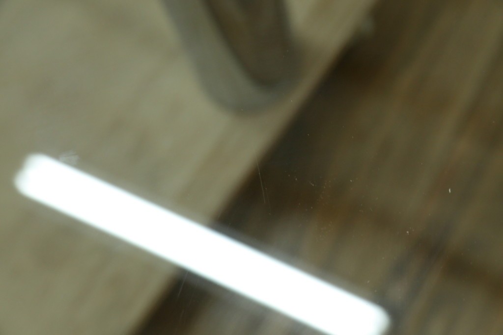 アメリカヴィンテージ　希少モデル　ノール(Knoll)　トビア・スカルパ(Tobia Scarpa)デザイン　構造美が映えるアンドレ(Andre)スクエアガラステーブル　(R-085220)
