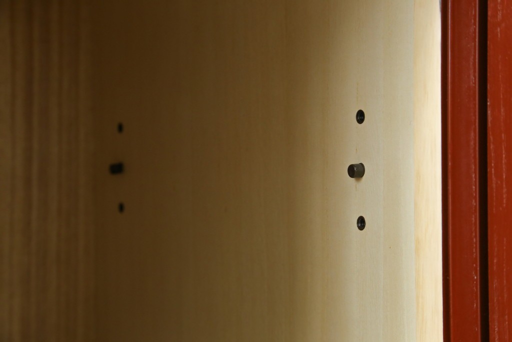 中古　美品　仙台民芸箪笥(仙台箪笥)　欅産業製　朱色漆塗り　華やかな漆の艶と牡丹金具が際立つ衣装箪笥　定価約110万円　(R-085222)