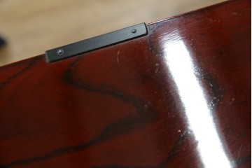 中古　美品　仙台民芸箪笥　力強い杢目と立派な金具が目を引く片開き小引き出し　(R-085224)