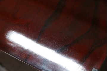 中古　美品　仙台民芸箪笥　力強い杢目と立派な金具が目を引く片開き小引き出し　(R-085224)