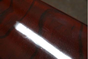 中古　美品　仙台民芸箪笥　力強い杢目と立派な金具が目を引く片開き小引き出し　(R-085224)