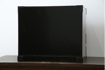 中古　美品　仙台民芸箪笥　力強い杢目と立派な金具が目を引く片開き小引き出し　(R-085224)