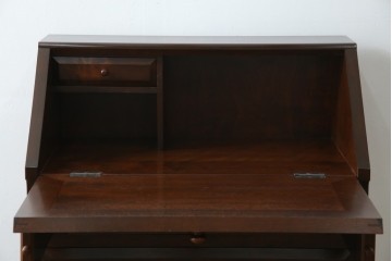 中古　超美品　松本民芸家具　#33A型　コンパクトなライティングビューロー　定価約40万円　(R-085225)