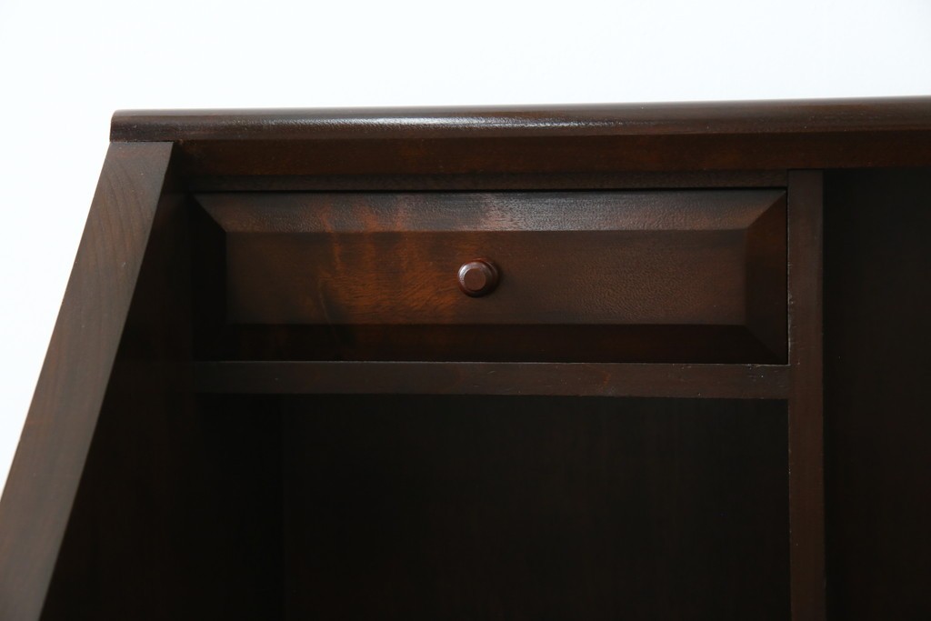 中古　超美品　松本民芸家具　#33A型　コンパクトなライティングビューロー　定価約40万円　(R-085225)