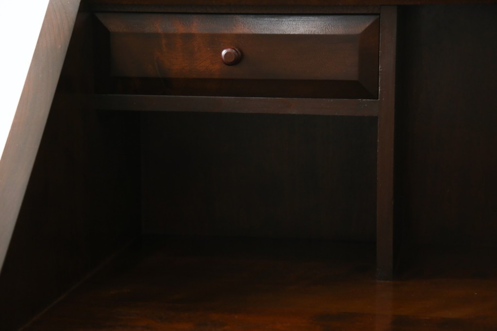 中古　超美品　松本民芸家具　#33A型　コンパクトなライティングビューロー　定価約40万円　(R-085225)