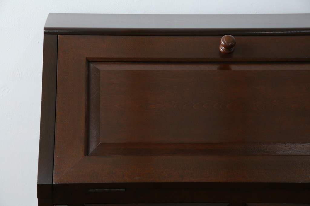 中古　超美品　松本民芸家具　#33A型　コンパクトなライティングビューロー　定価約40万円　(R-085225)