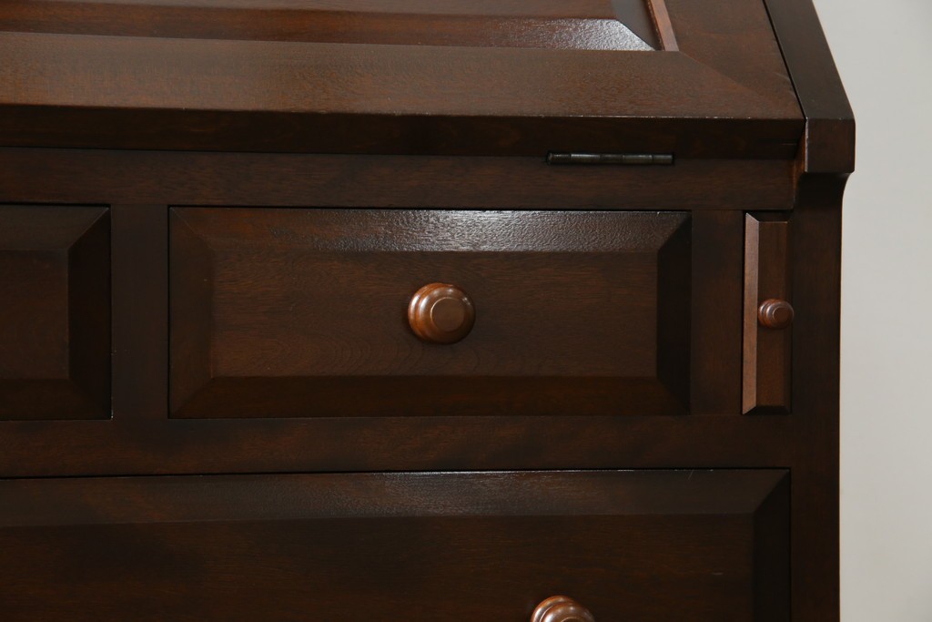 中古　超美品　松本民芸家具　#33A型　コンパクトなライティングビューロー　定価約40万円　(R-085225)