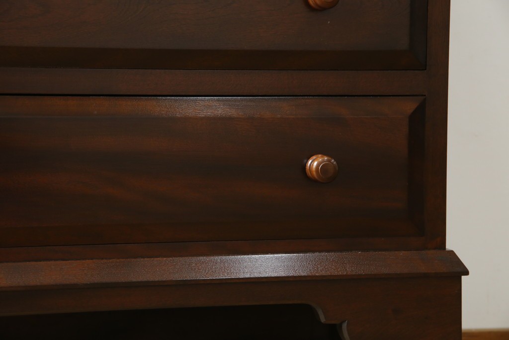 中古　超美品　松本民芸家具　#33A型　コンパクトなライティングビューロー　定価約40万円　(R-085225)