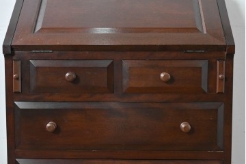 中古　超美品　松本民芸家具　#33A型　クラシカルな雰囲気漂うコンパクトなライティングビューロー　定価約40万円相当　(R-085225)