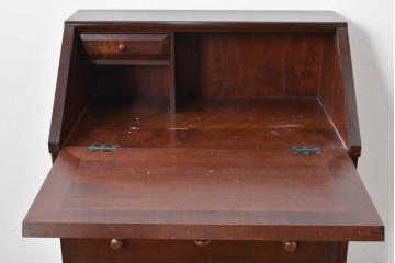 中古　超美品　松本民芸家具　#33A型　クラシカルな雰囲気漂うコンパクトなライティングビューロー　定価約40万円相当　(R-085225)