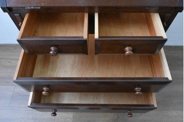 中古　超美品　松本民芸家具　#33A型　クラシカルな雰囲気漂うコンパクトなライティングビューロー　定価約40万円相当　(R-085225)