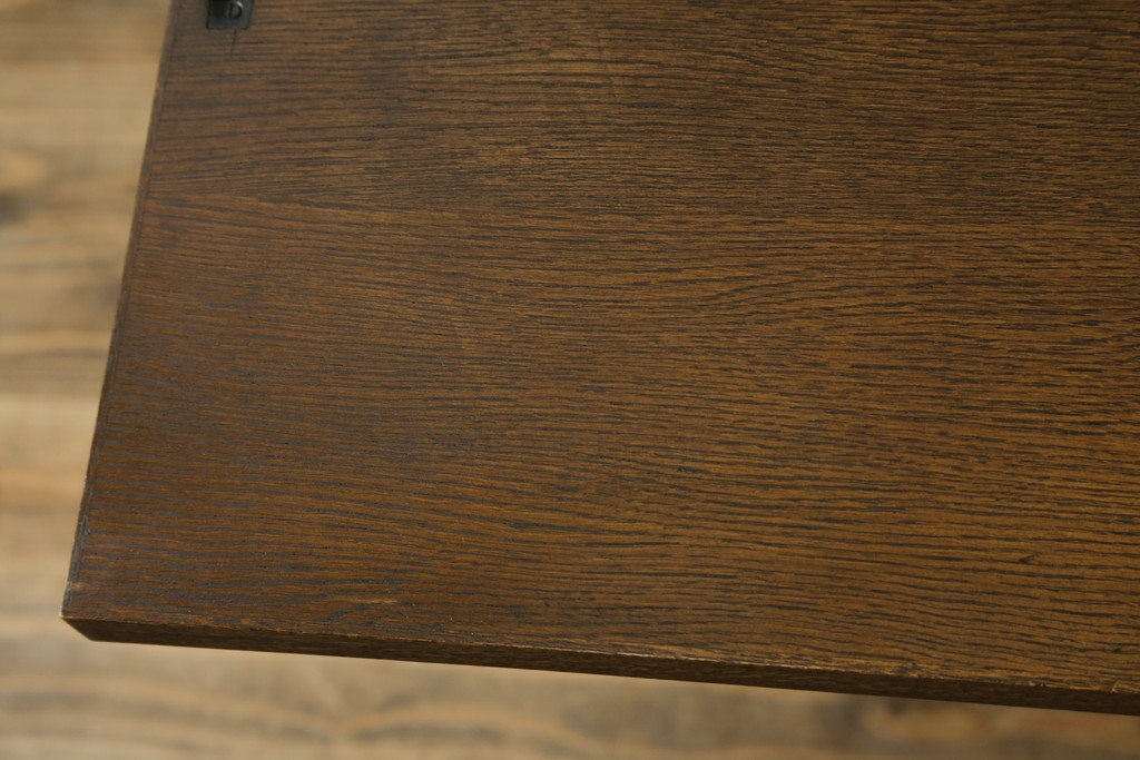 中古　美品!!　永田良介商店　前面の幾何学模様が特徴的なライティングビューロー　定価約54万円　(R-085226)