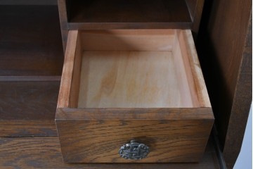 中古　美品!!　永田良介商店製　クラシカルな雰囲気を醸しだすライティングビューロー　定価約54万円相当　(R-085226)